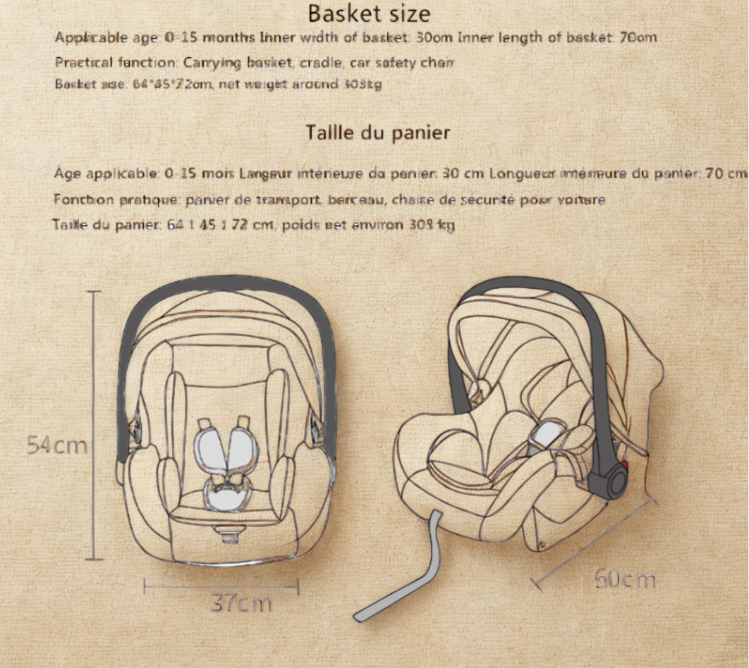 La Poussette N°1 de chez YAZOCO pour le confort et l'élégance.